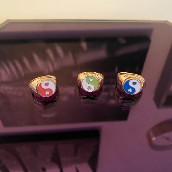 Ying yang heart ring - Picture 2 of 2